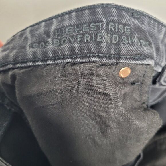 American Eagle highest rise 90's boyfriend shorts black size 16 - Picture 4 of 7